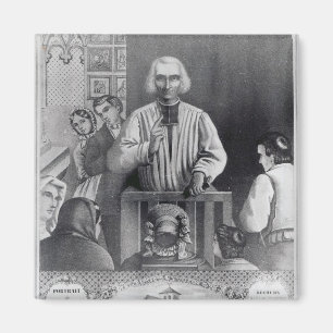 Íman St. Jean-Marie Vianney que preaching, século XIX