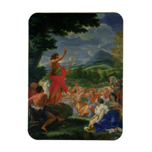 Íman St John Preaching do baptista, pintado antes de