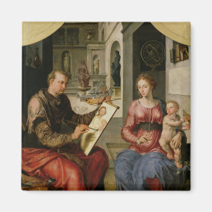 Íman St Luke que pinta o Virgin, c.1545