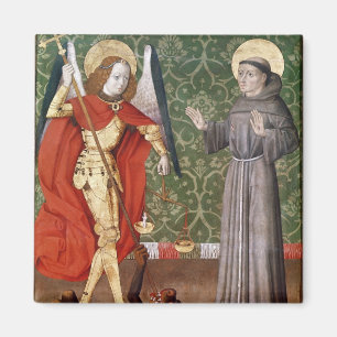 Íman St Michael e St Francis de Assisi, c.1480