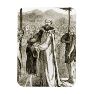 Íman St. O Columba abençoa um menino selvagem, 'do Th