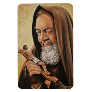 Íman St. Padre Pio com refrigerador/carro do crucifixo