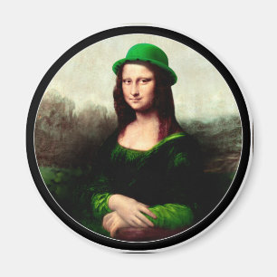 Íman St. Patrick's Day Mona Lisa