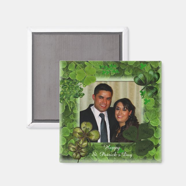 Íman St. Patrick's Day Photo (Front/Back)