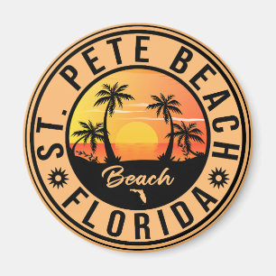 Íman St. Pete Beach Florida Souvenir Vintage Travel