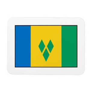 Íman St. Vincent & a bandeira dos Grenadines