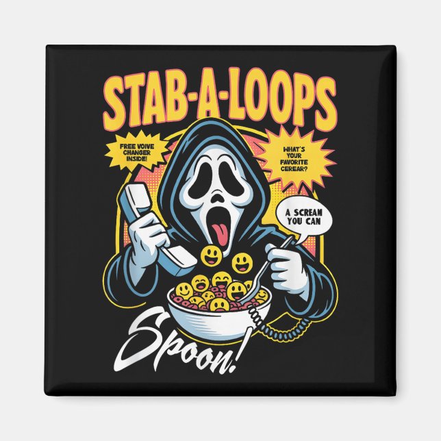 Íman Stab-a-loops Horror Cereal Box Halloween (Frente)