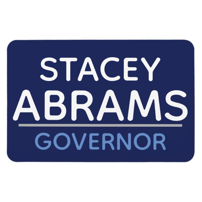 Íman Stacey Abrams para magneta de GOVERNADOR GA :) (Horizontal)