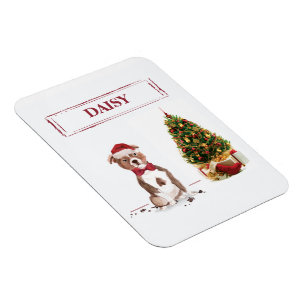 Íman Staffordshire Bull Terrier Cachorro Natal Divertid