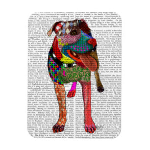 Íman Staffordshire Bull Terrier - Patchwork