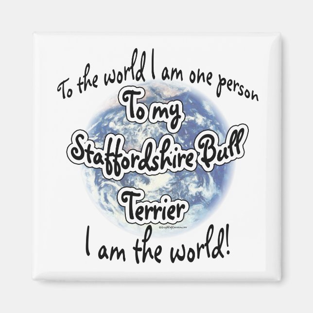 Íman Staffordshire Terrier World 2 - Magnet (Frente)