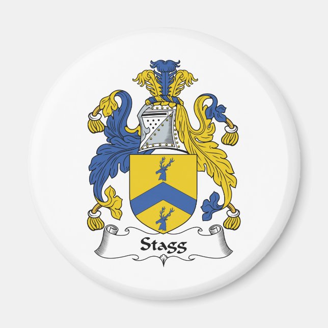 Íman Stagg Family Crest (Frente)