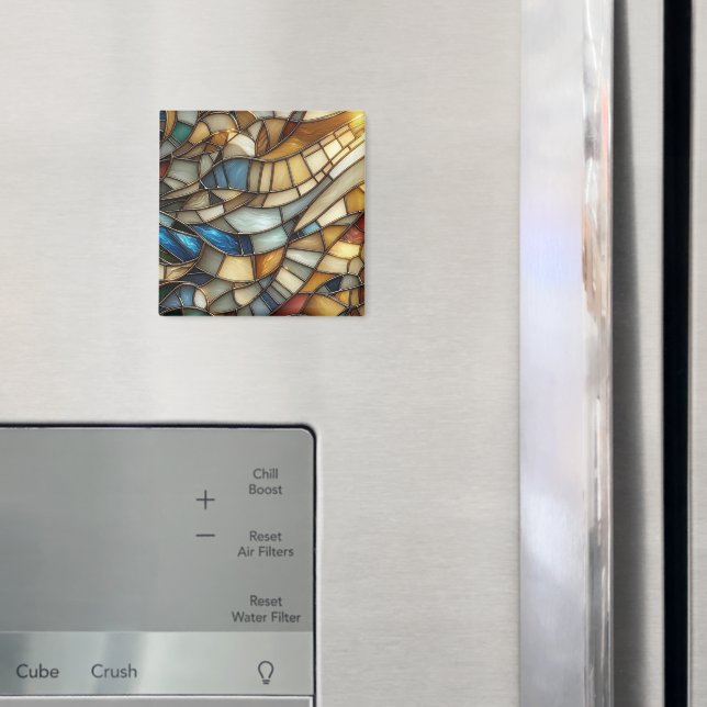 Íman Stained Glass Waves (In Situ (Fridge))