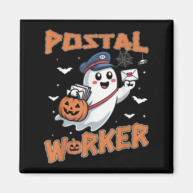 Íman Stal Worker Pumpkin Rua Office Funcionarios Ghost  (Frente)