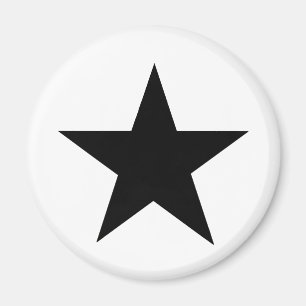 Íman Star Black O MUSEUM Zazzle Dons