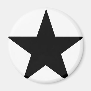 Íman Star Black O MUSEUM Zazzle Dons