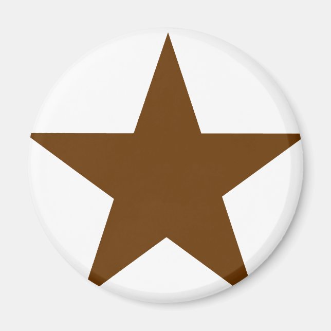 Íman Star Brown O MUSEUM Zazzle dá presentes (Frente)