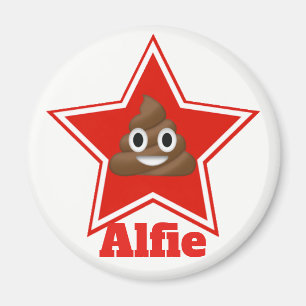 Íman Star Emoji Poo Personalizado