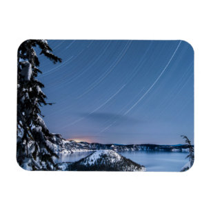 Íman Star Trails Crater Lake National Park