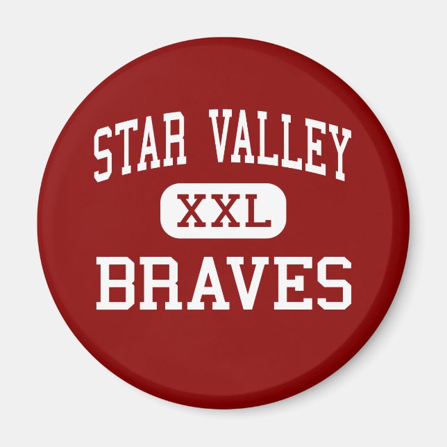 Íman Star Valley - Braves - Segundo grau - Afton Wyomin (Frente)