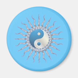Íman Starburst azul Yin Yang