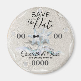 Íman Starfish Gem Wedding Save the Date Magnet