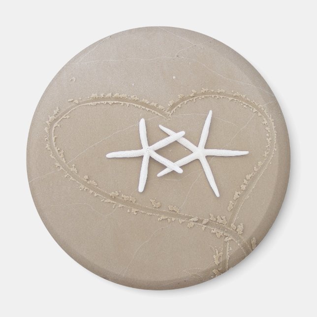 Íman Starfish no coração (Frente)