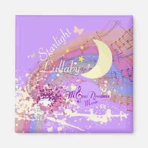 Íman Starlight Lullaby Colorsplash Square Magnet