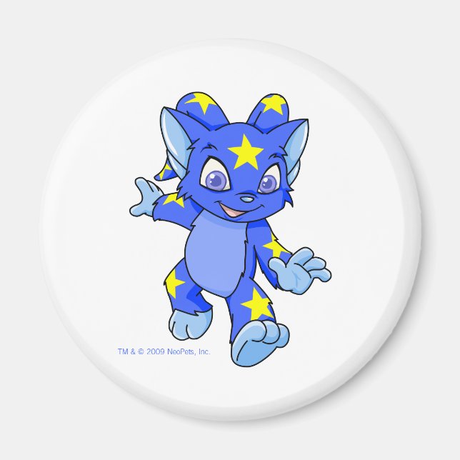 Íman Starry Acara empolgado (Frente)