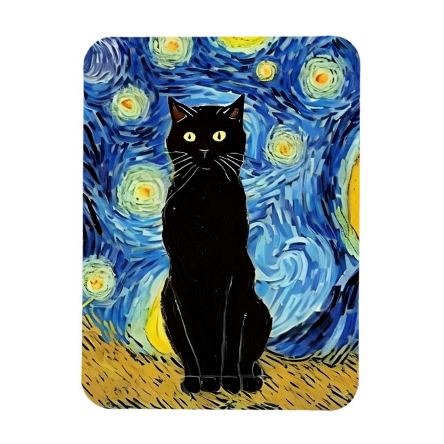 Íman Starry Cat Night Magnet (Vertical)