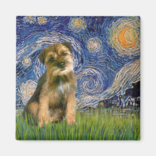 Íman Starry Night - Border Terrier #1