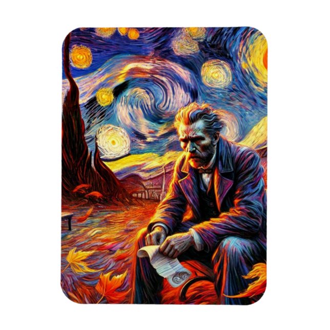 Íman Starry Night Magnet - 14 de outubro Reflexão (Vertical)