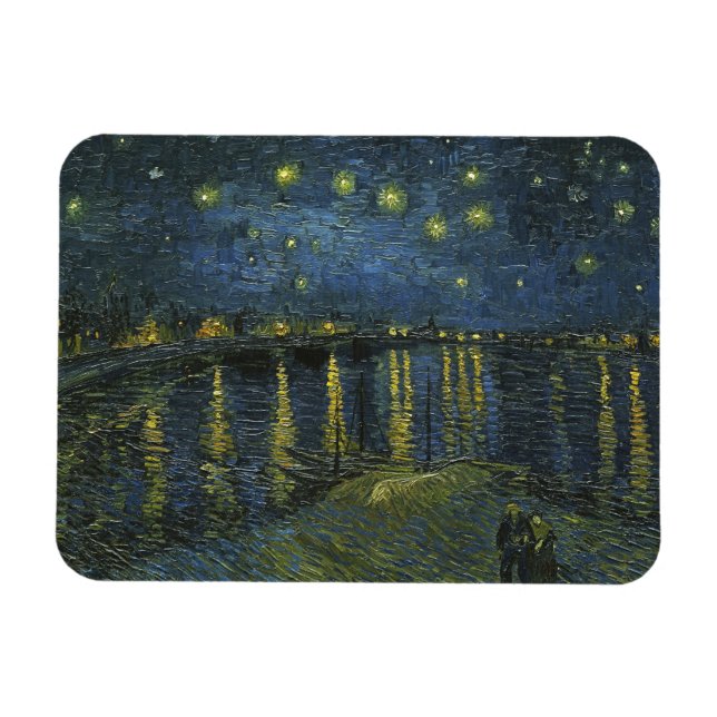 Íman Starry Night no Rhone, Vincent van Gogh (Horizontal)