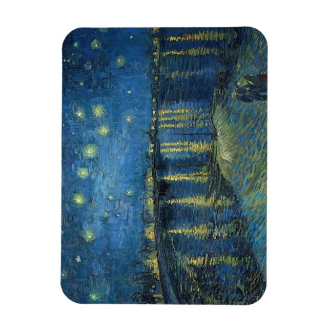 Íman Starry Night Over the Rhone (1888) Vincent van Gog (Vertical)