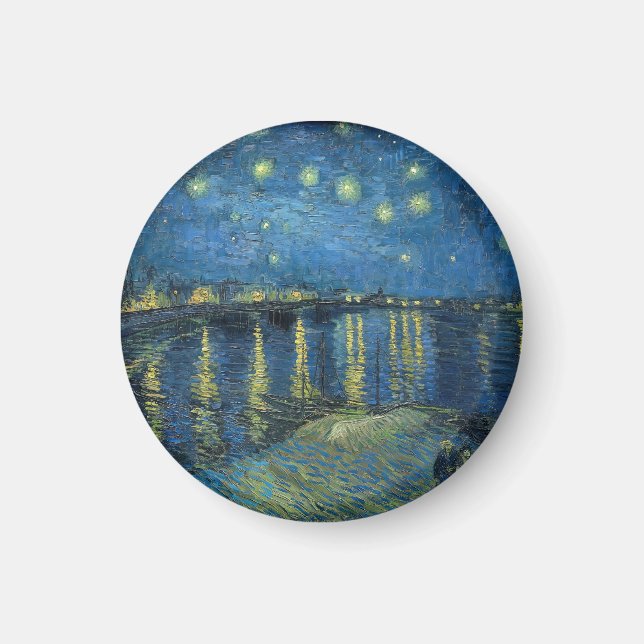 Íman Starry Night Over the Rhone (1888) Vincent van Gog (Frente)