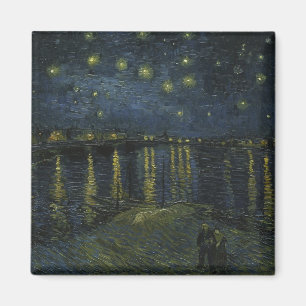 Íman Starry Night Over the Rhône, pintura a óleo Van Go