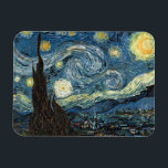 Íman Starry Night por Van Gogh<br><div class="desc">Vincent Van Gogh está na noite estelar. 1889 Óleo na Canvas. Museu de Arte Moderna,  Nova Iorque</div>