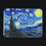 Íman Starry Night por Vincent van Gogh<br><div class="desc">Starry Night por Vincent van Gogh</div>