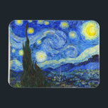 Íman Starry Night por Vincent van Gogh<br><div class="desc">Starry Night por Vincent van Gogh</div>