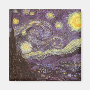 Íman Starry Night por Vincent van Gogh, Vintage Fine Ar