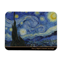Íman Starry Night & Van Gogh /famosa arte de vintage