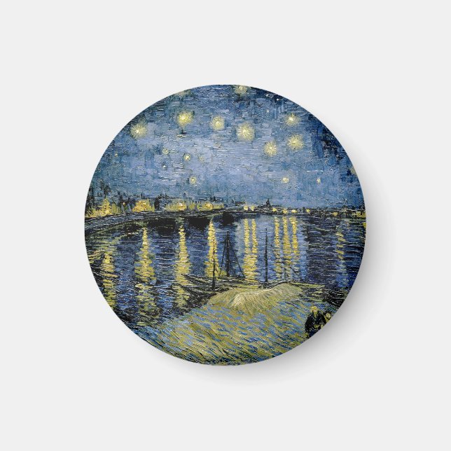 Íman Starry Night Vincent van Gogh (Frente)