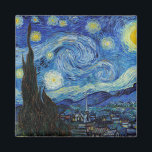 Íman Starry Night, Vincent van Gogh<br><div class="desc">Vincent Willem van Gogh (30 de março de 1853 - 29 de julho de 1890) foi um pintor holandês impressionista poste que se encontra entre as figuras mais famosas e influentes da história da arte ocidental. Em pouco mais de uma década, criou cerca de 2.100 trabalhos de arte, incluindo cerca...</div>