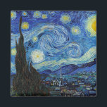 Íman Starry Night, Vincent van Gogh<br><div class="desc">Vincent Willem van Gogh (30 de março de 1853 - 29 de julho de 1890) foi um pintor holandês impressionista poste que se encontra entre as figuras mais famosas e influentes da história da arte ocidental. Em pouco mais de uma década, criou cerca de 2.100 trabalhos de arte, incluindo cerca...</div>