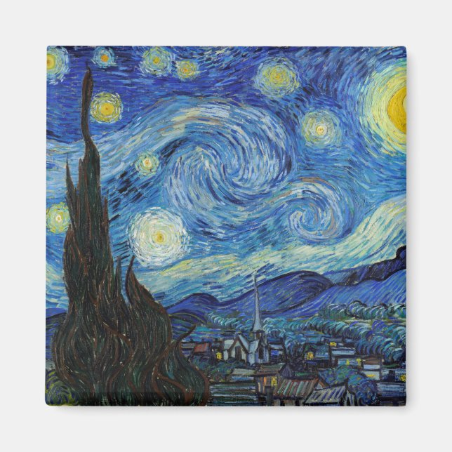 Íman Starry Night, Vincent van Gogh (Frente)