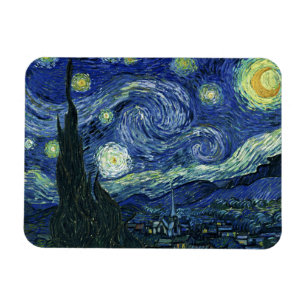 Íman Starry Night Vincent van Gogh Fine Art Painting