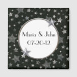 Íman Stars Wedding Magnet<br><div class="desc">Este Stars Wedding Magnet faz um favor de casamento excelente! Personalize com seu próprio texto.</div>