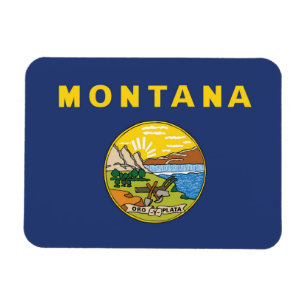 Íman State Flag of Montana, EUA