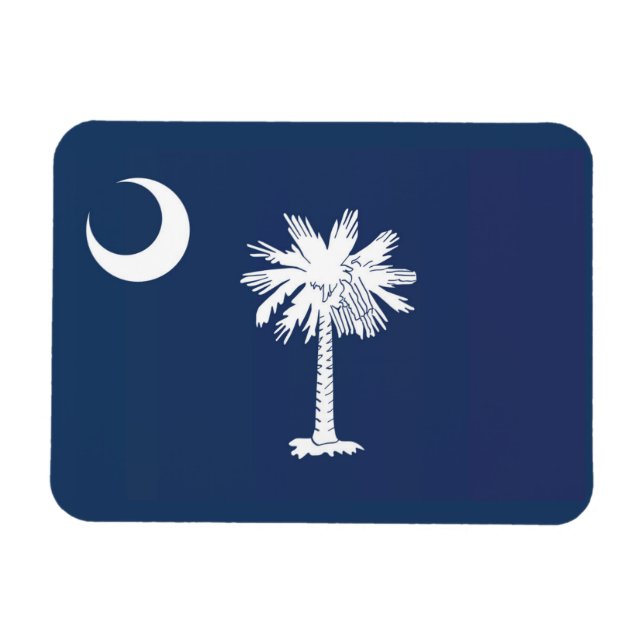 Íman State Flag of South Carolina, EUA (Horizontal)