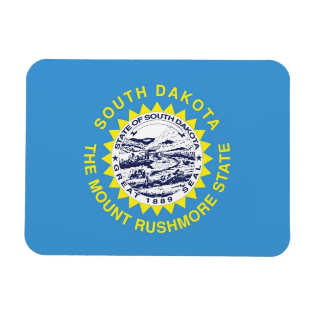 Íman State Flag of South Dakota, EUA (Horizontal)